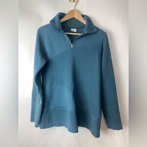 Columbia Omni-shade Tunic Quarter‎ Zip Ribbed Top